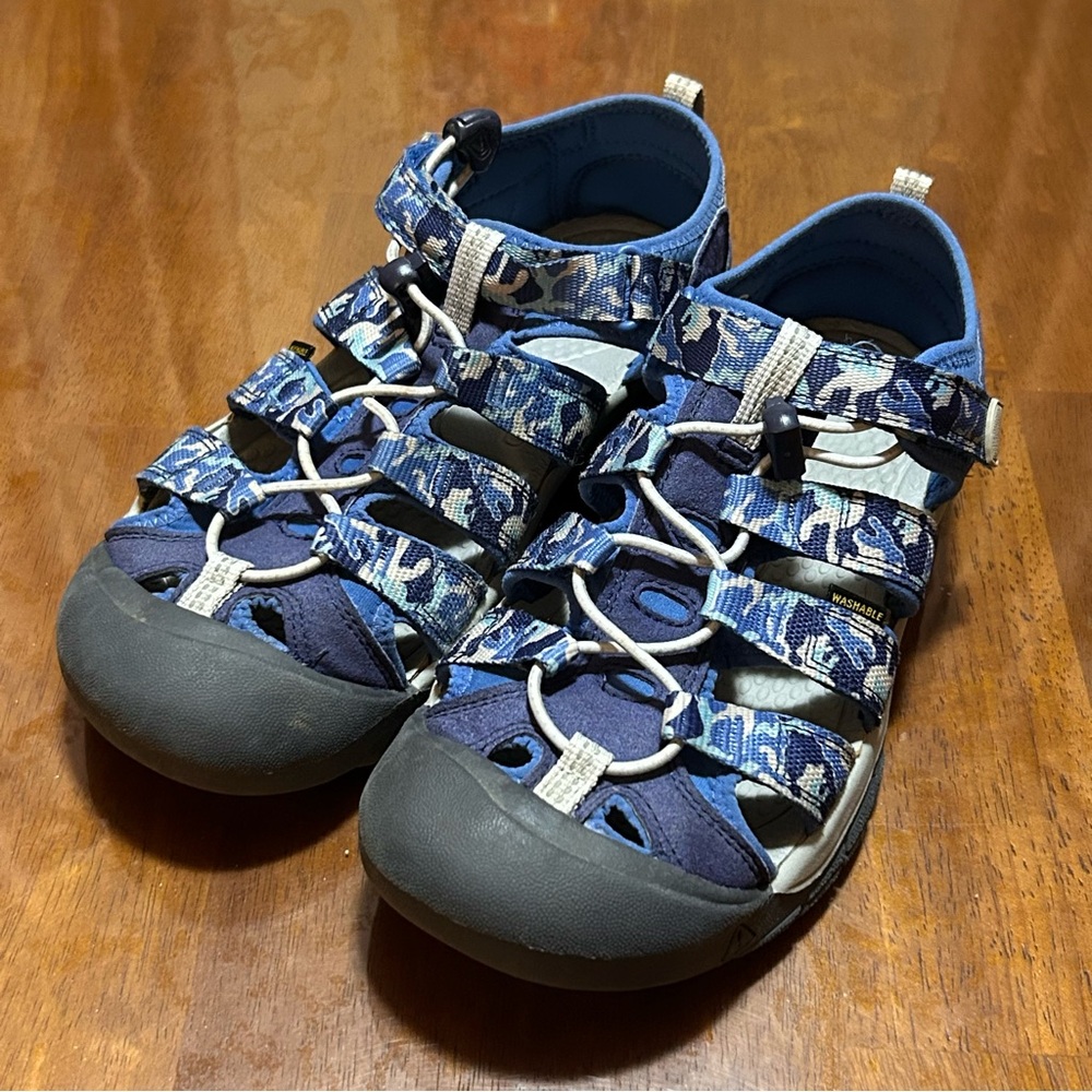 KEEN Newport H2 Blue Camo Waterproof Sports Hiking Sandals Women’s US Sz 6